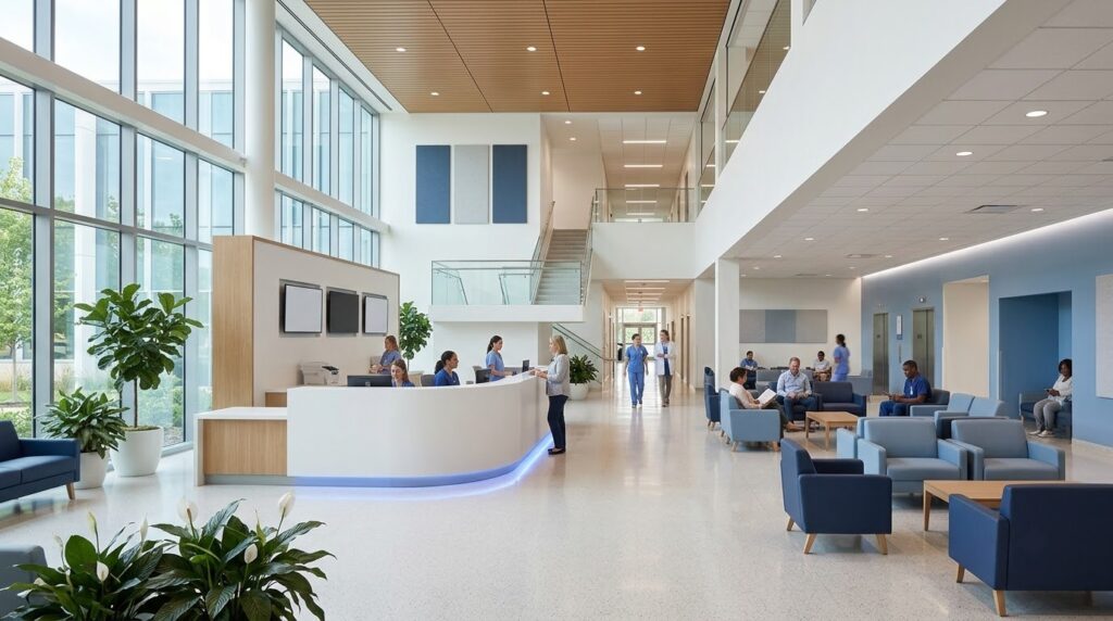 Hospital reception area design